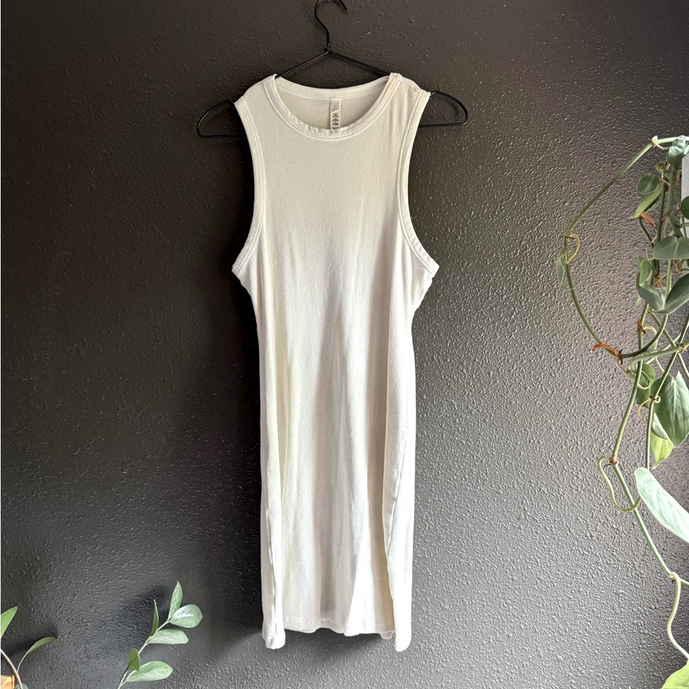Skims Cotton Ribbed Tank Dress